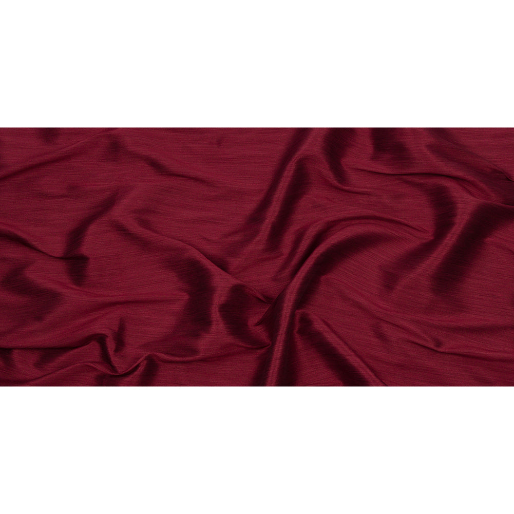Recycled Polyester Bengaline - Cherry Striations - British Imported Full Recycled Polyester Bengaline - Cherry Striations - British Imported Full