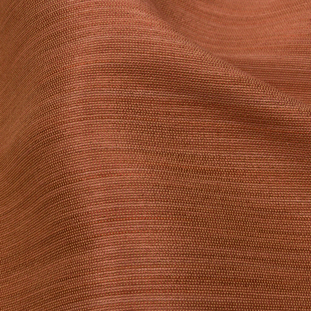 Recycled Polyester Bengaline - Clay Striations - British Imported Detail Recycled Polyester Bengaline - Clay Striations - British Imported Detail