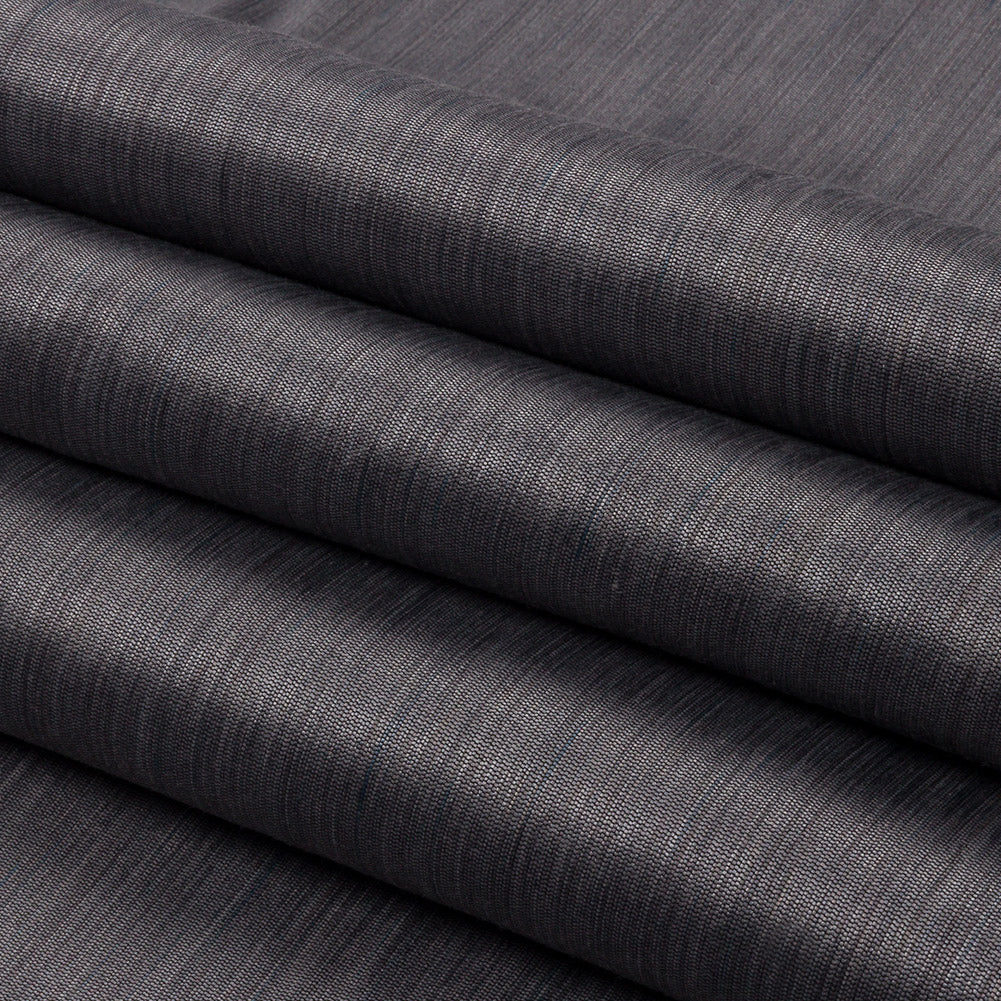 Recycled Polyester Bengaline - Danube Striations - British Imported Folded Recycled Polyester Bengaline - Danube Striations - British Imported Folded