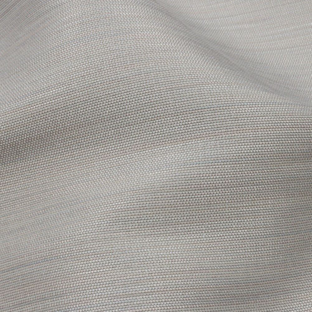 Recycled Polyester Bengaline - Dove Striations - British Imported Detail Recycled Polyester Bengaline - Dove Striations - British Imported Detail