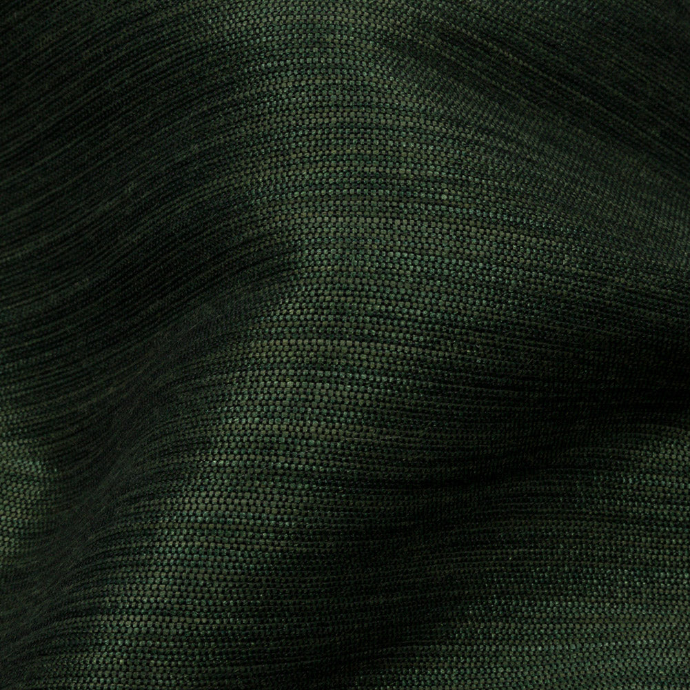 Recycled Polyester Bengaline - Emerald Striations - British Imported Detail Recycled Polyester Bengaline - Emerald Striations - British Imported Detail