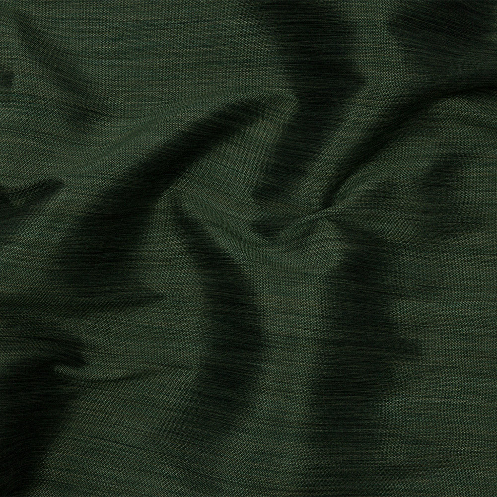 Recycled Polyester Bengaline - Emerald Striations - British Imported Recycled Polyester Bengaline - Emerald Striations - British Imported