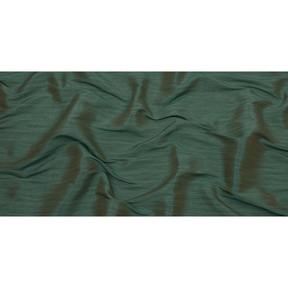 Recycled Polyester Bengaline - Jade Striations - British Imported Full Recycled Polyester Bengaline - Jade Striations - British Imported Full