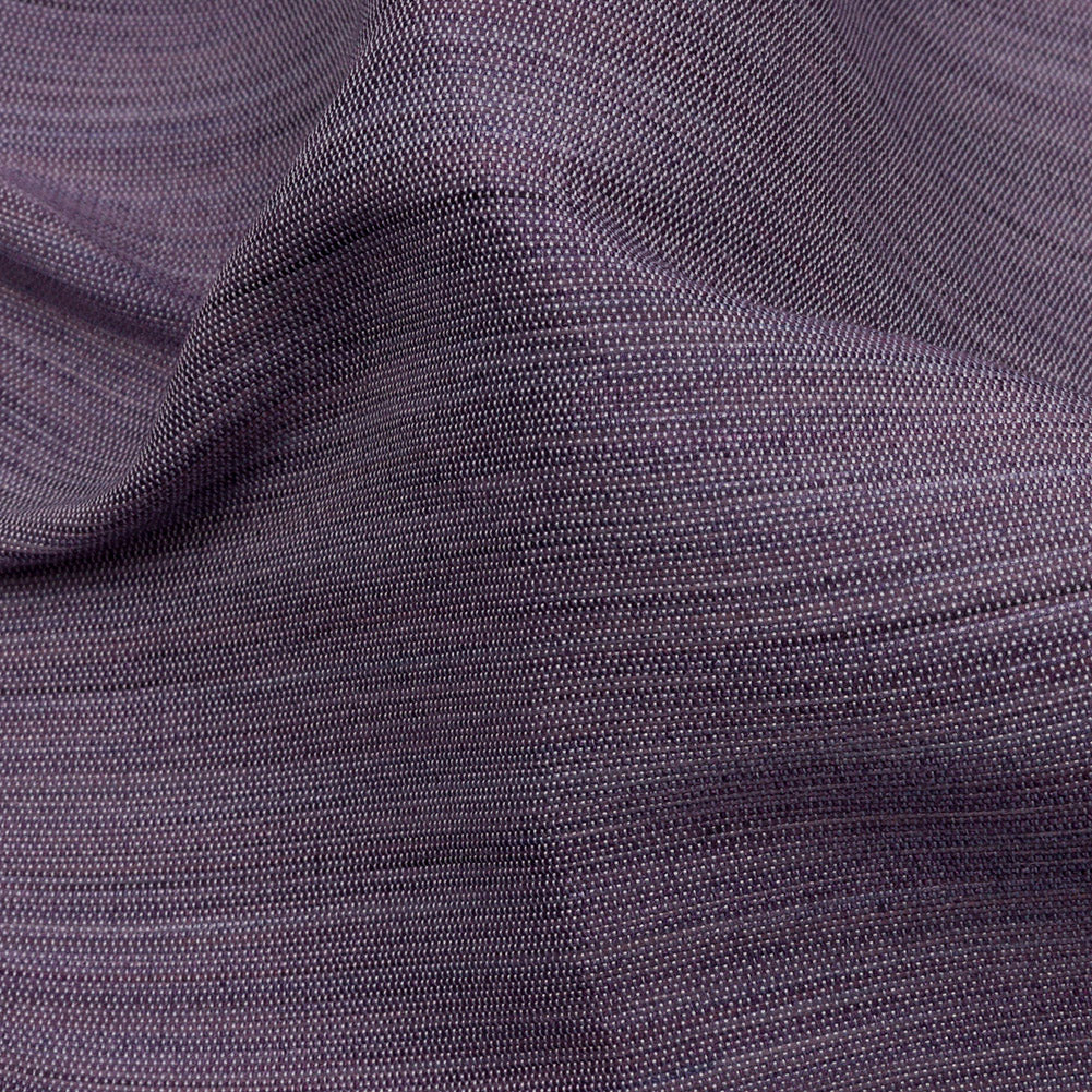 Recycled Polyester Bengaline - Lavender Striations - British Imported Detail Recycled Polyester Bengaline - Lavender Striations - British Imported Detail