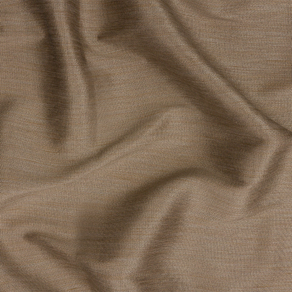 Recycled Polyester Bengaline - Otter Striations - British Imported Recycled Polyester Bengaline - Otter Striations - British Imported