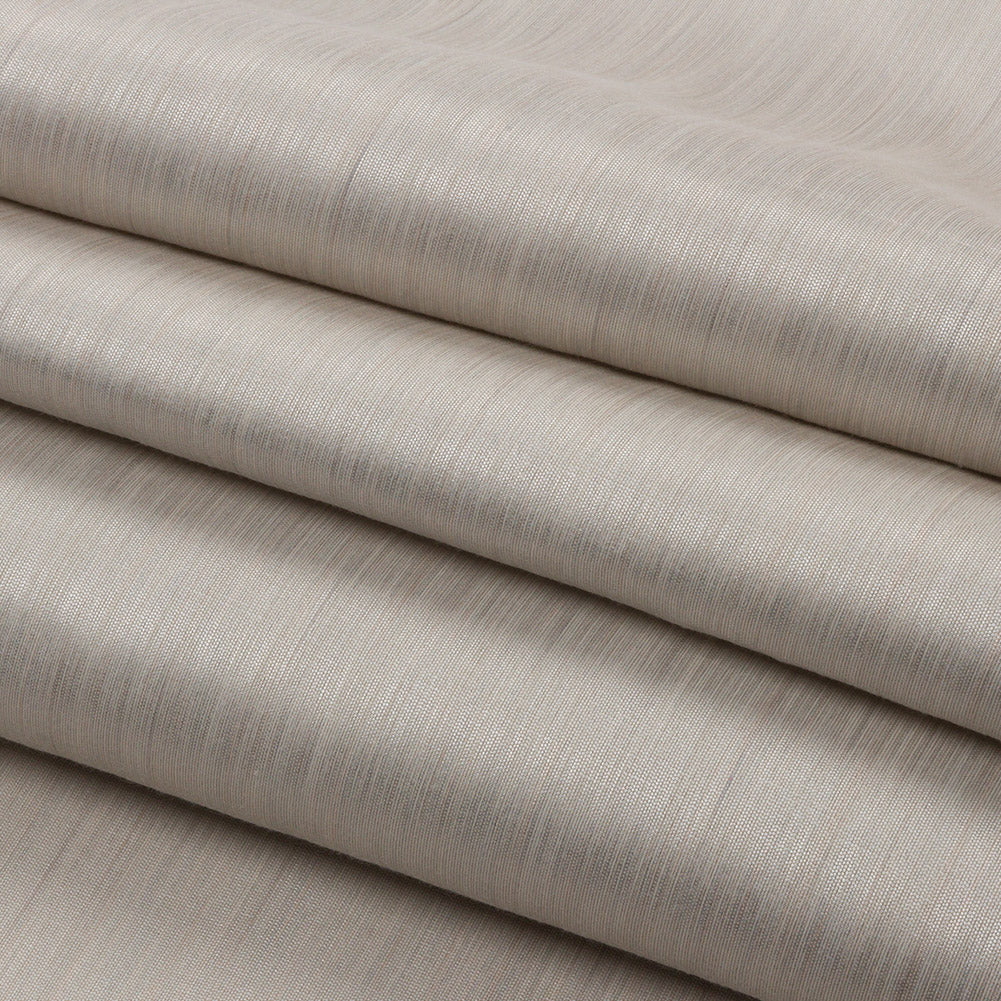 Recycled Polyester Bengaline - Pearl Striations - British Imported Folded Recycled Polyester Bengaline - Pearl Striations - British Imported Folded