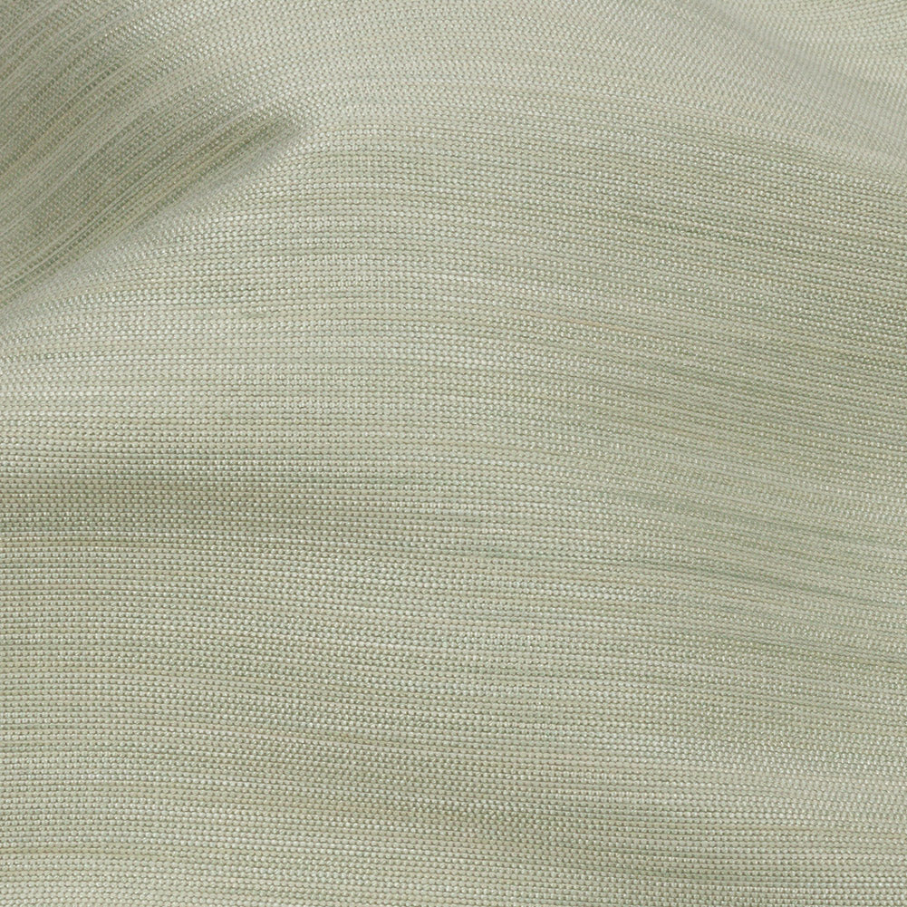 Recycled Polyester Bengaline - Pistachio Striations - British Imported Detail Recycled Polyester Bengaline - Pistachio Striations - British Imported Detail