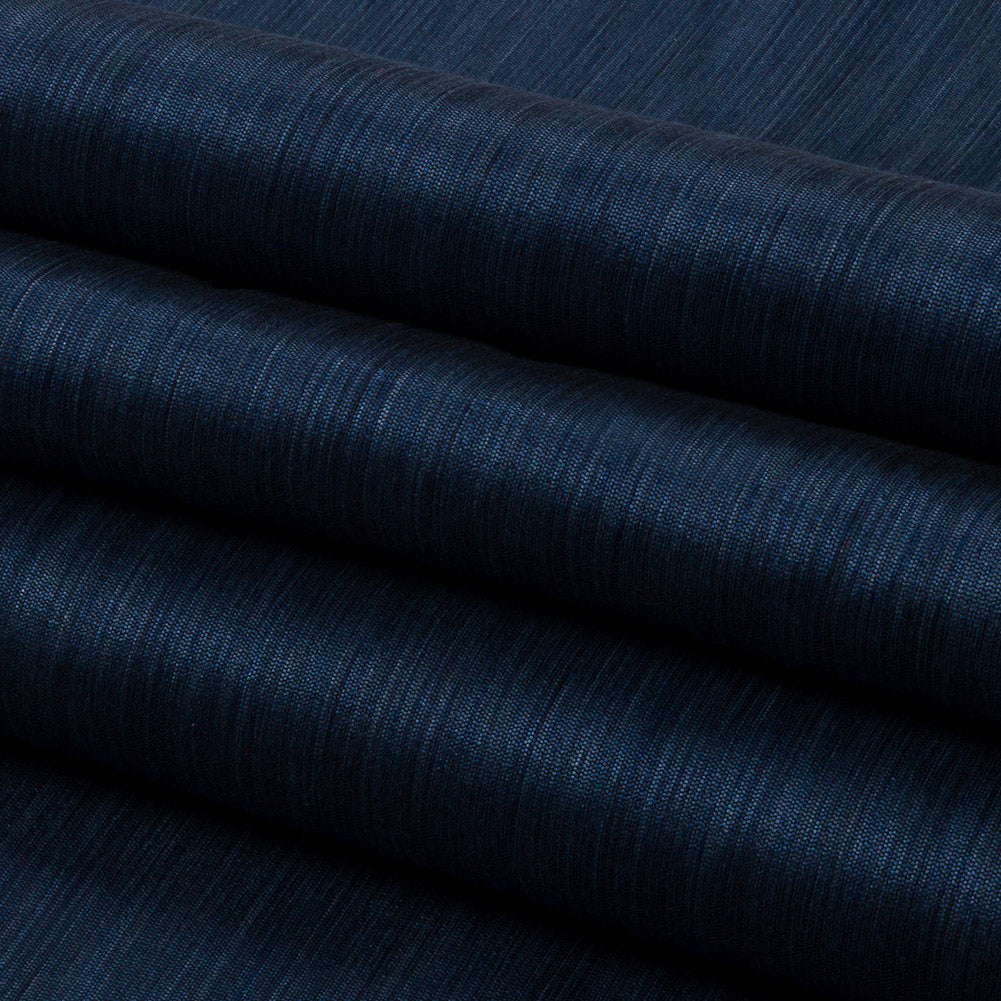 Recycled Polyester Bengaline - Riviera Striations - British Imported Folded Recycled Polyester Bengaline - Riviera Striations - British Imported Folded