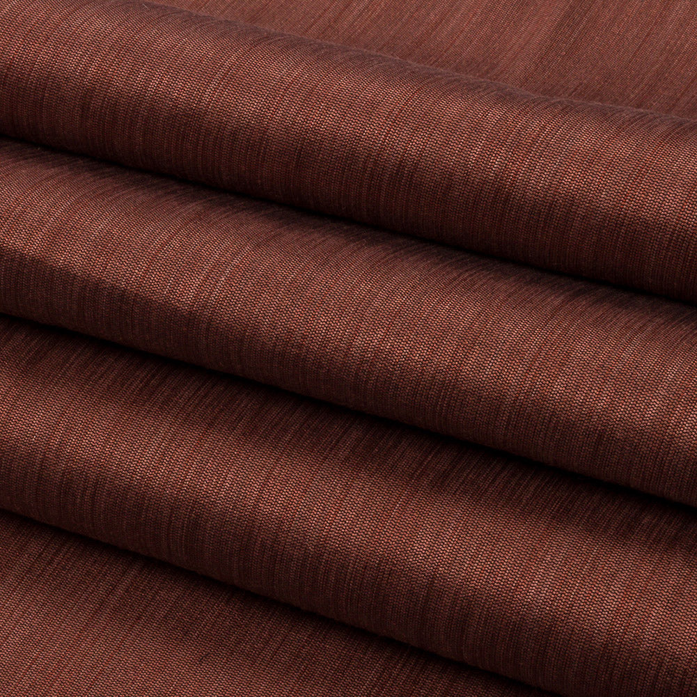 Recycled Polyester Bengaline - Saffron Striations - British Imported Folded Recycled Polyester Bengaline - Saffron Striations - British Imported Folded