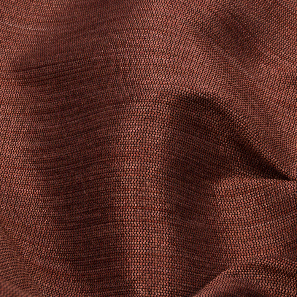Recycled Polyester Bengaline - Saffron Striations - British Imported Detail Recycled Polyester Bengaline - Saffron Striations - British Imported Detail