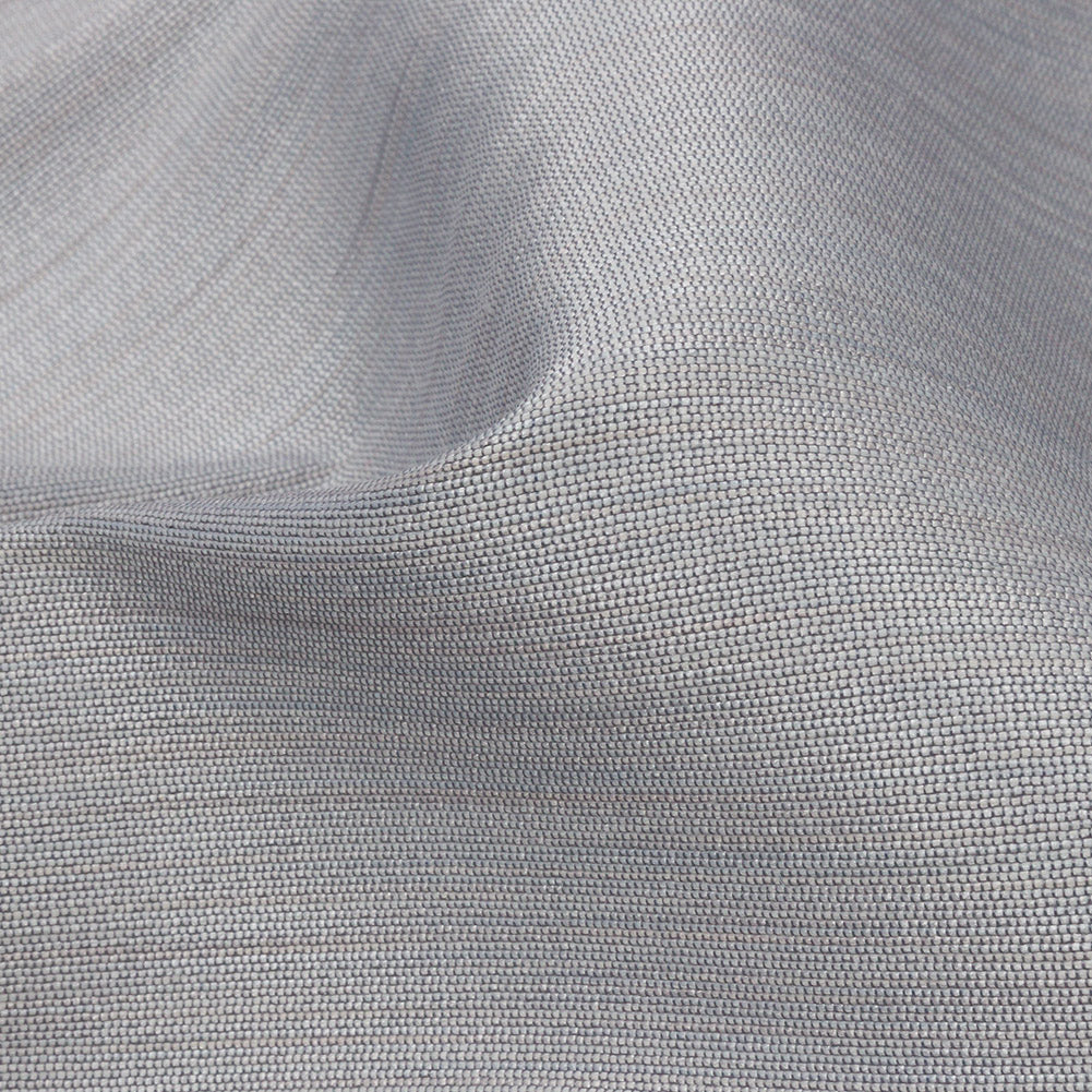 Recycled Polyester Bengaline - Silver Striations - British Imported Detail Recycled Polyester Bengaline - Silver Striations - British Imported Detail
