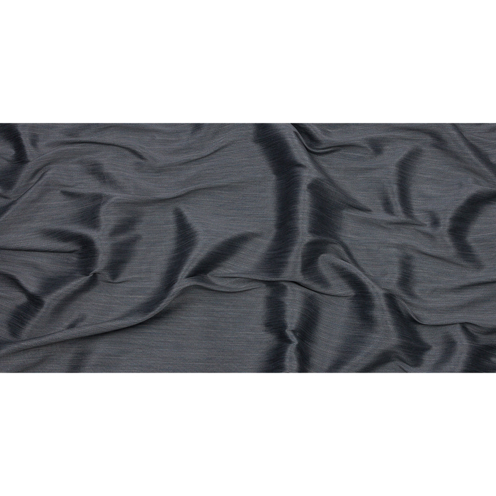 Recycled Polyester Bengaline - Slate Striations - British Imported Full