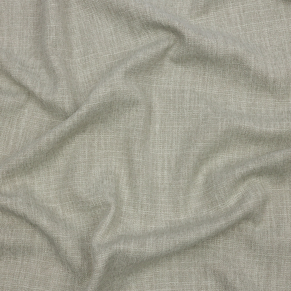 Soft Textured Recycled Polyester Drapery Woven - Aloe - British Imported Soft Textured Recycled Polyester Drapery Woven - Aloe - British Imported