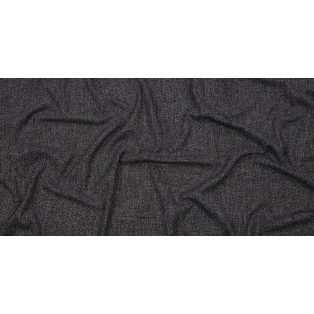 Soft Textured Recycled Polyester Drapery Woven - Charcoal - British Imported Full Soft Textured Recycled Polyester Drapery Woven - Charcoal - British Imported Full