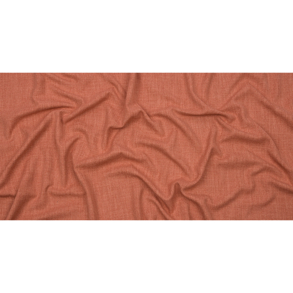 Soft Textured Recycled Polyester Drapery Woven - Coral - British Imported Full Soft Textured Recycled Polyester Drapery Woven - Coral - British Imported Full