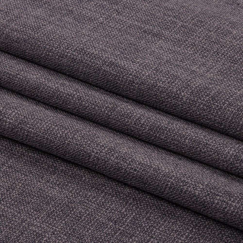Soft Textured Recycled Polyester Drapery Woven - Flint - British Imported Folded Soft Textured Recycled Polyester Drapery Woven - Flint - British Imported Folded