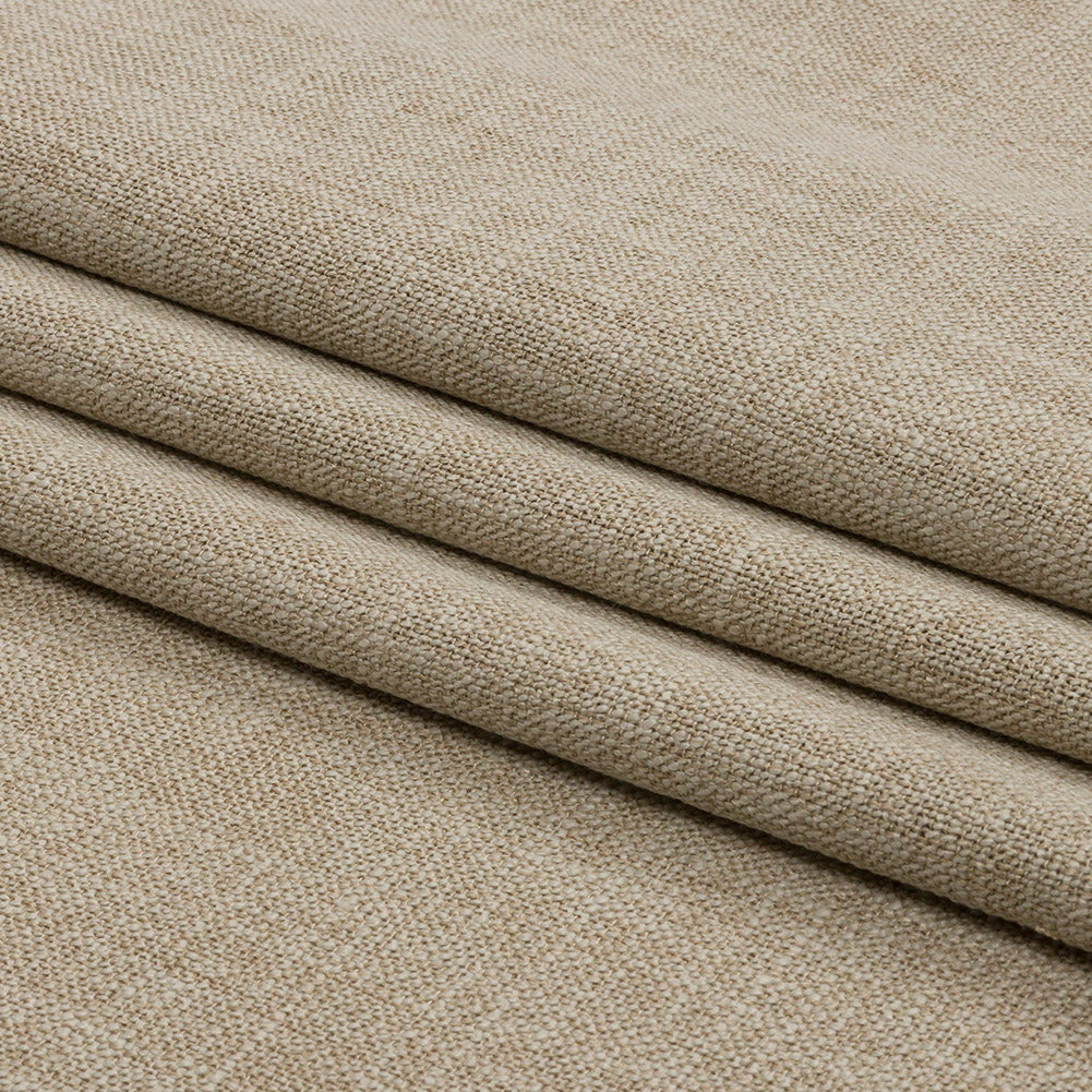Soft Textured Recycled Polyester Drapery Woven - Linen - British Imported Folded Soft Textured Recycled Polyester Drapery Woven - Linen - British Imported Folded