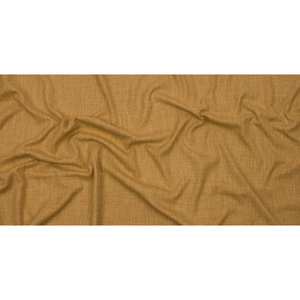 Soft Textured Recycled Polyester Drapery Woven - Ochre - British Imported Full Soft Textured Recycled Polyester Drapery Woven - Ochre - British Imported Full