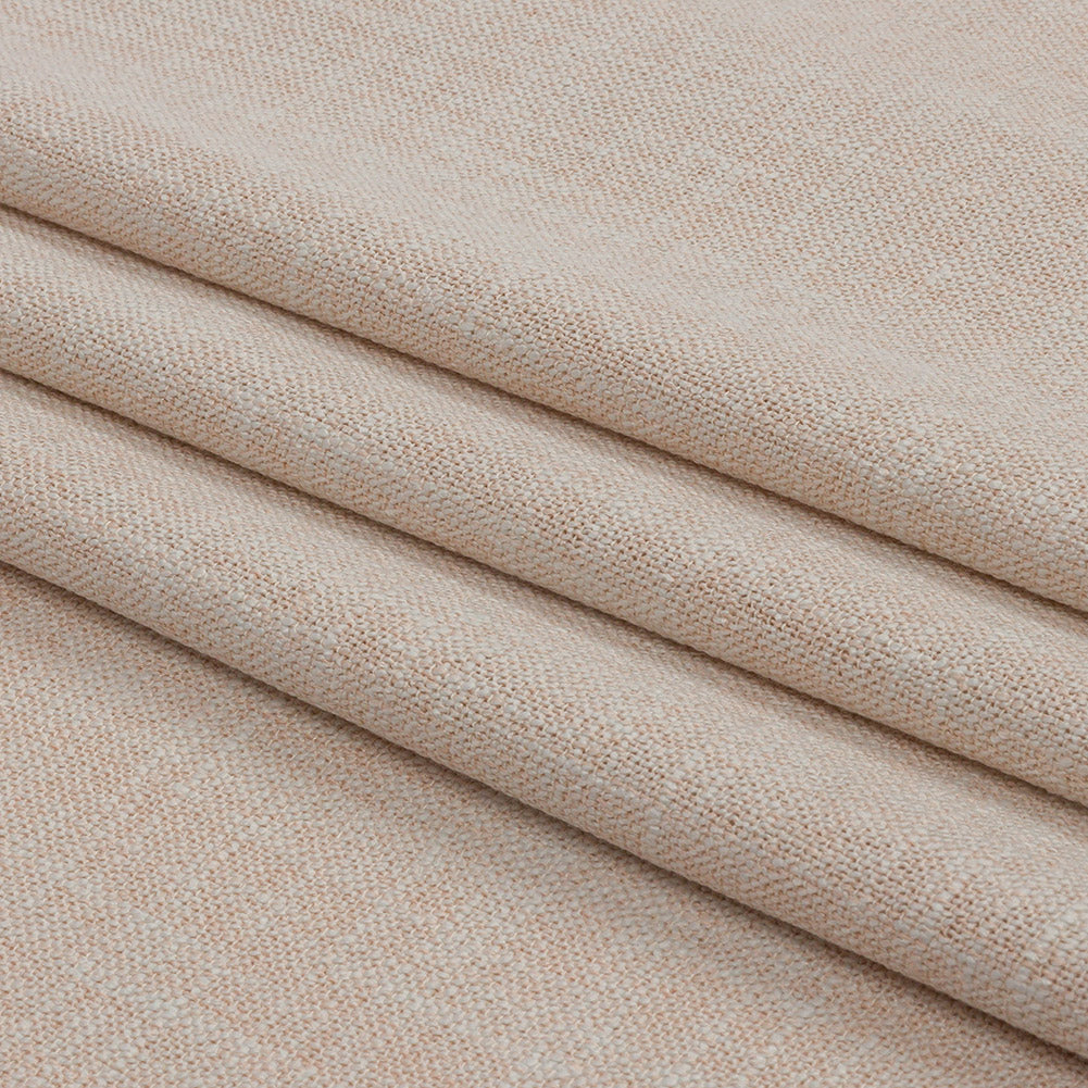 Soft Textured Recycled Polyester Drapery Woven - Oyster - British Imported Folded Soft Textured Recycled Polyester Drapery Woven - Oyster - British Imported Folded