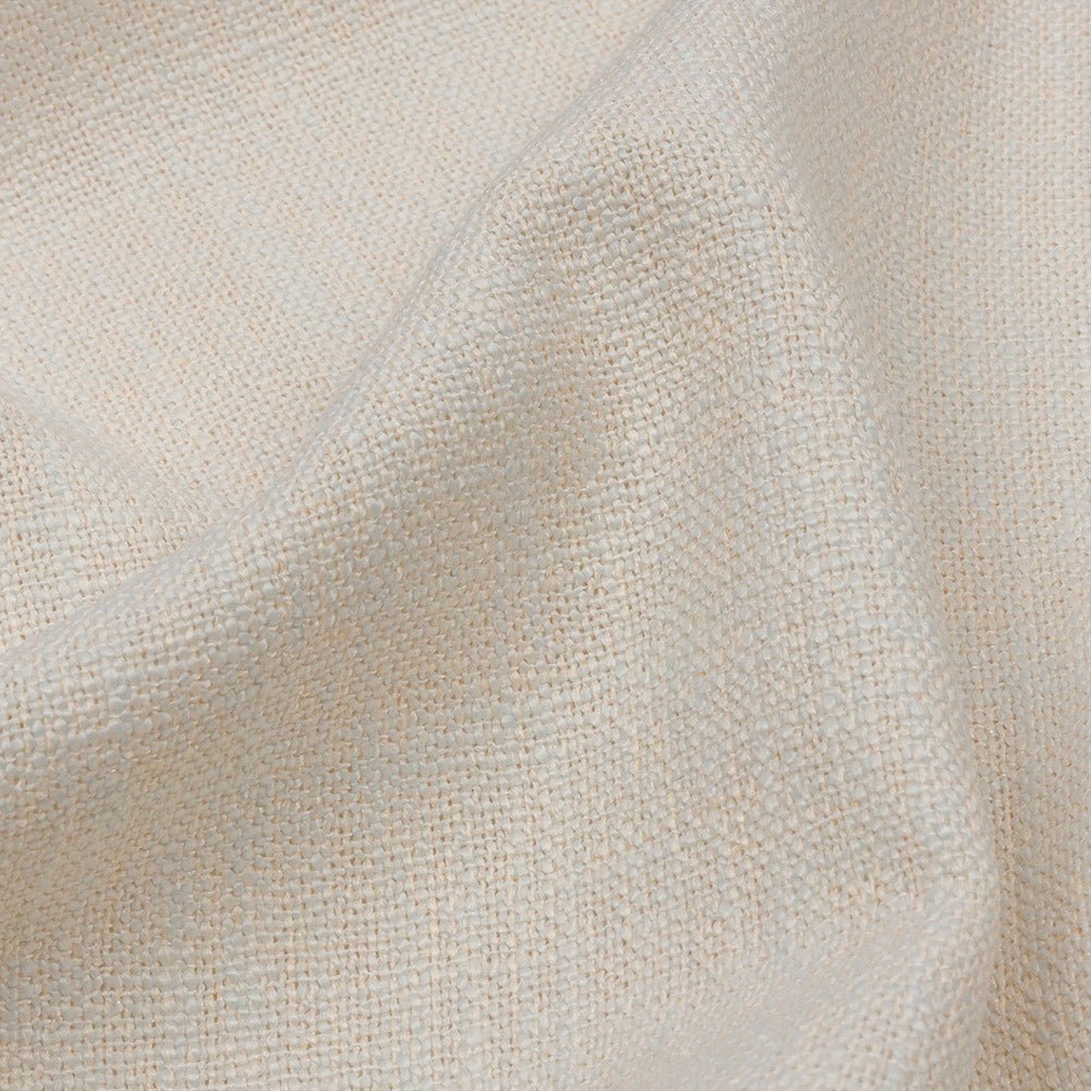 Soft Textured Recycled Polyester Drapery Woven - Pearl - British Imported Detail Soft Textured Recycled Polyester Drapery Woven - Pearl - British Imported Detail