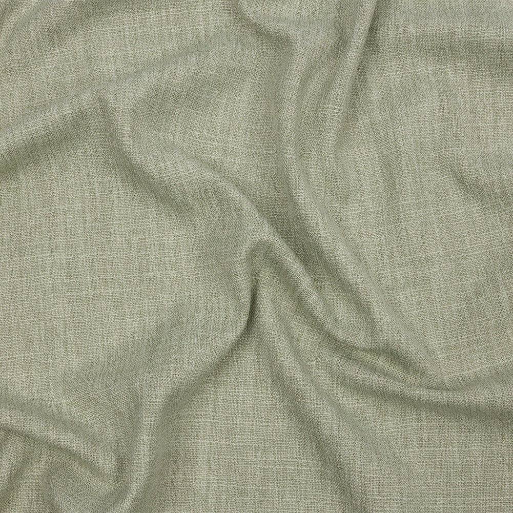 Soft Textured Recycled Polyester Drapery Woven - Pistachio - British Imported Soft Textured Recycled Polyester Drapery Woven - Pistachio - British Imported