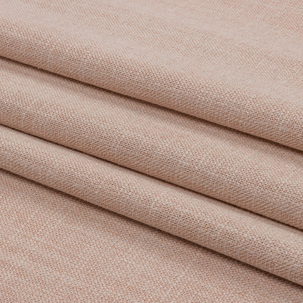 Soft Textured Recycled Polyester Drapery Woven - Shell - British Imported Folded Soft Textured Recycled Polyester Drapery Woven - Shell - British Imported Folded