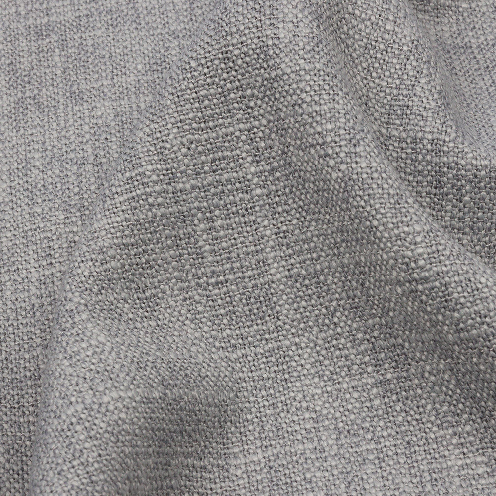 Soft Textured Recycled Polyester Drapery Woven - Silver - British Imported Detail Soft Textured Recycled Polyester Drapery Woven - Silver - British Imported Detail
