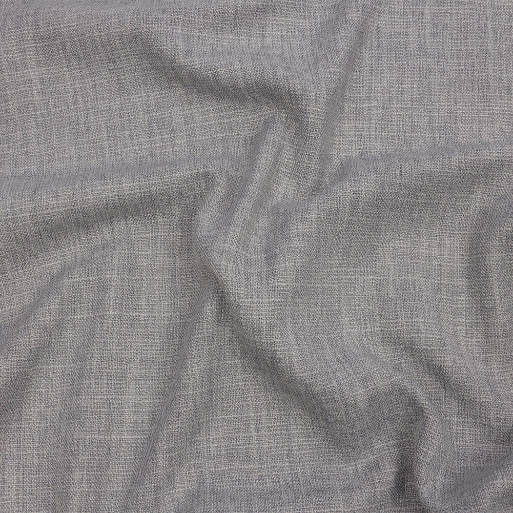 Soft Textured Recycled Polyester Drapery Woven - Silver - British Imported Soft Textured Recycled Polyester Drapery Woven - Silver - British Imported
