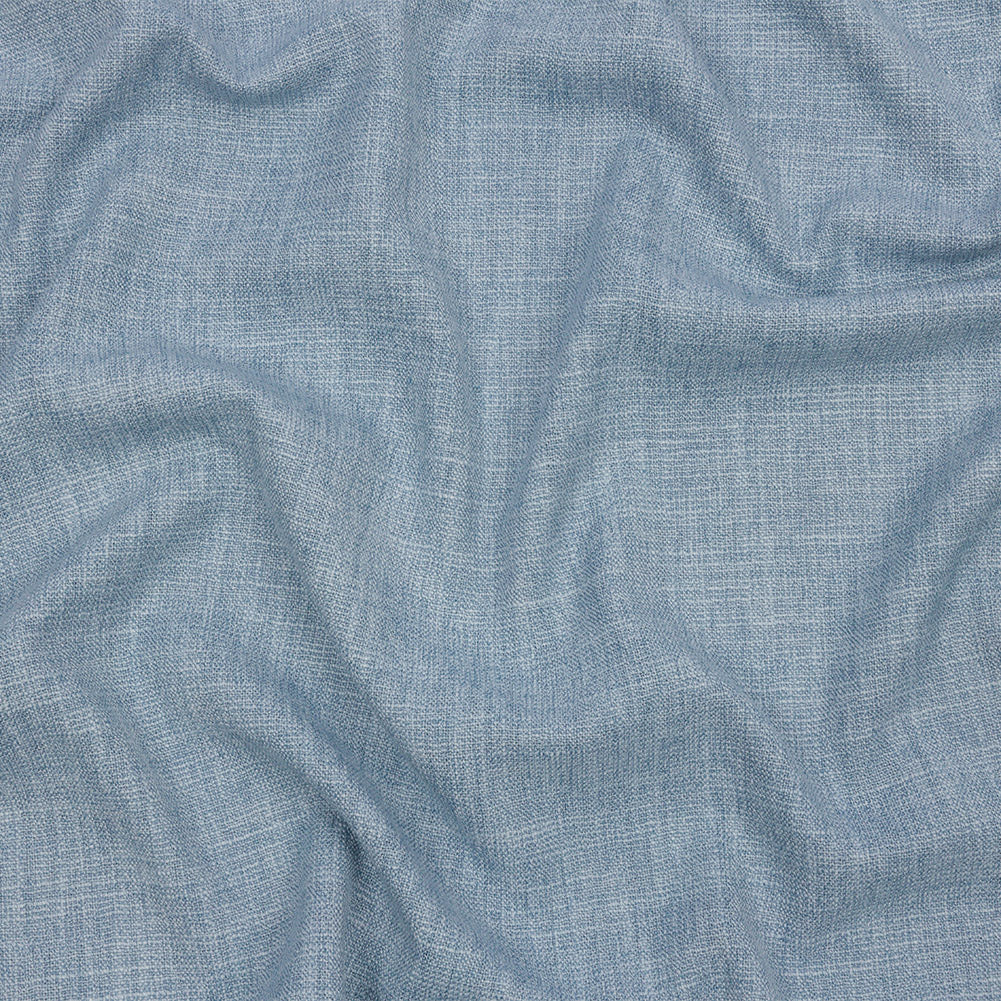 Soft Textured Recycled Polyester Drapery Woven - Sky - British Imported Soft Textured Recycled Polyester Drapery Woven - Sky - British Imported