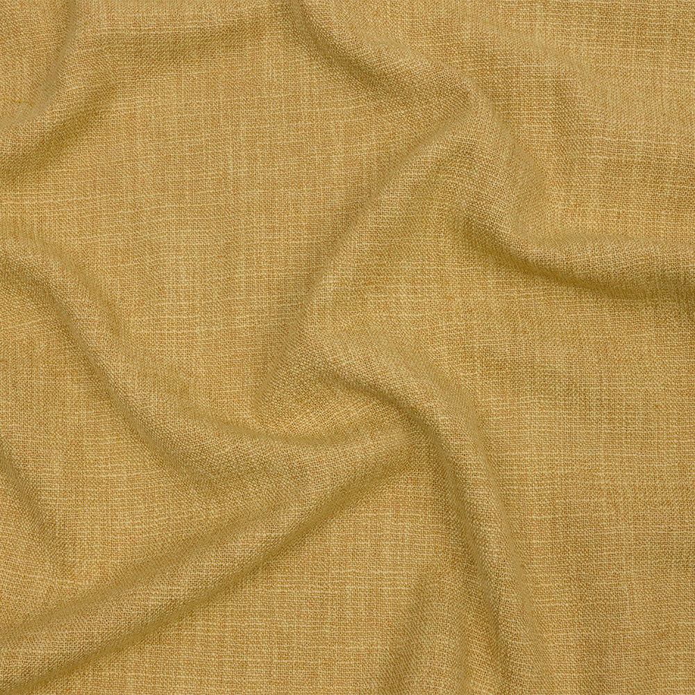 Soft Textured Recycled Polyester Drapery Woven - Sunflower - British Imported Soft Textured Recycled Polyester Drapery Woven - Sunflower - British Imported