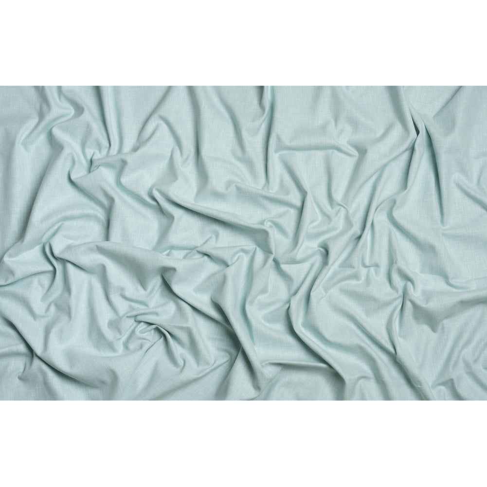 Slubbed Cotton and Polyester Woven - Duckegg - British Imported Full Slubbed Cotton and Polyester Woven - Duckegg - British Imported Full