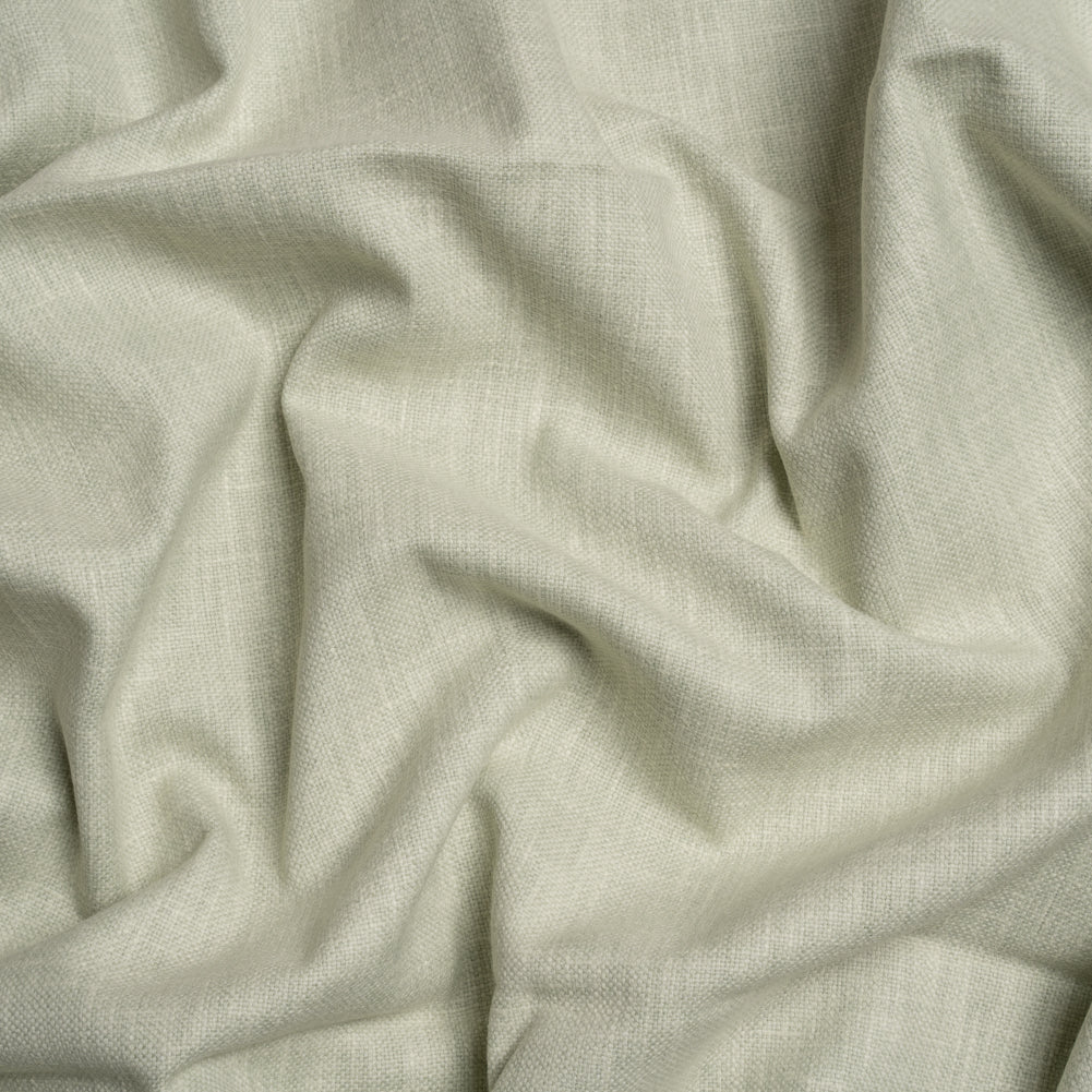 Slubbed Cotton and Polyester Woven - Sage - British Imported Slubbed Cotton and Polyester Woven - Sage - British Imported