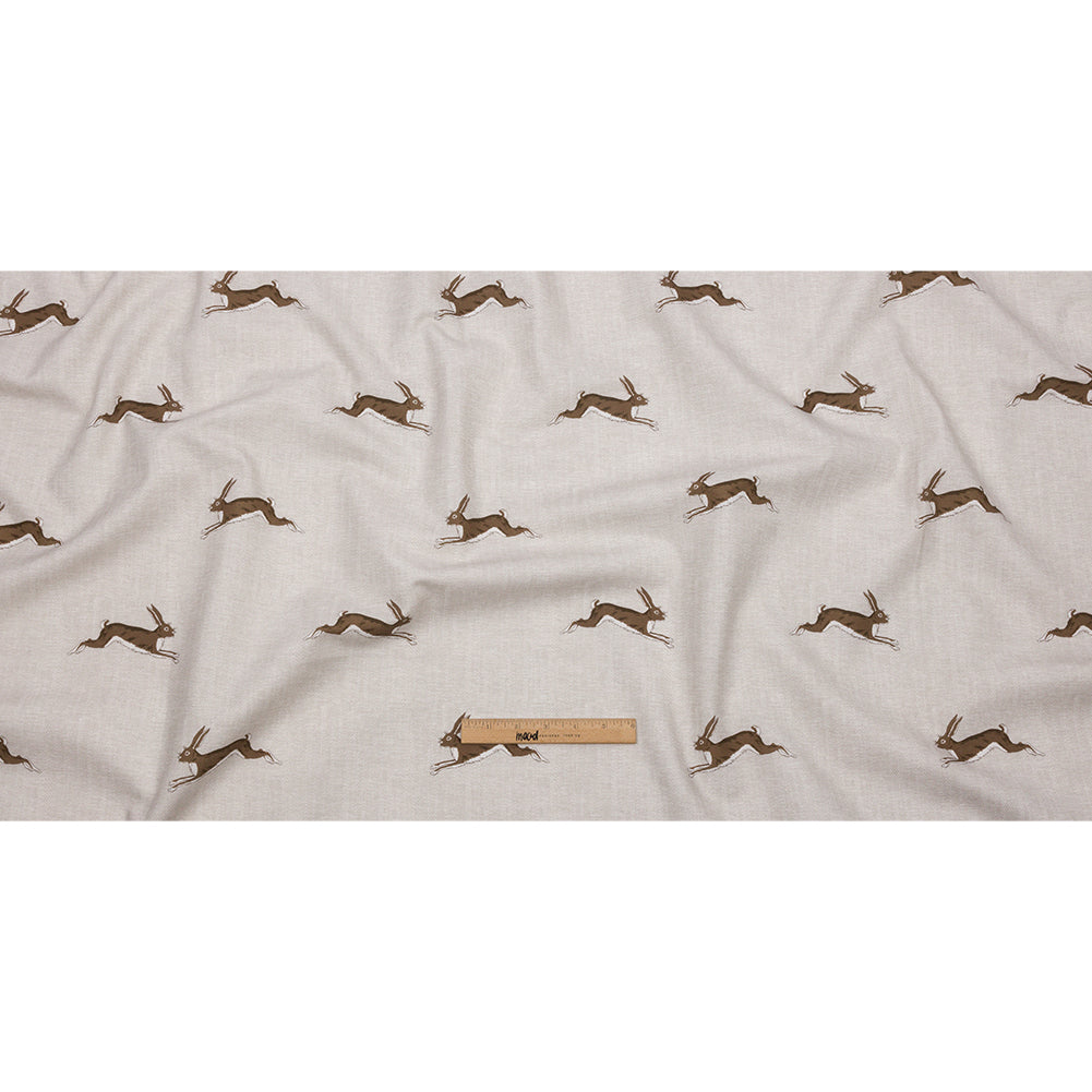 Cotton Canvas Print - Stone Running Hares - British Imported Full Cotton Canvas Print - Stone Running Hares - British Imported Full