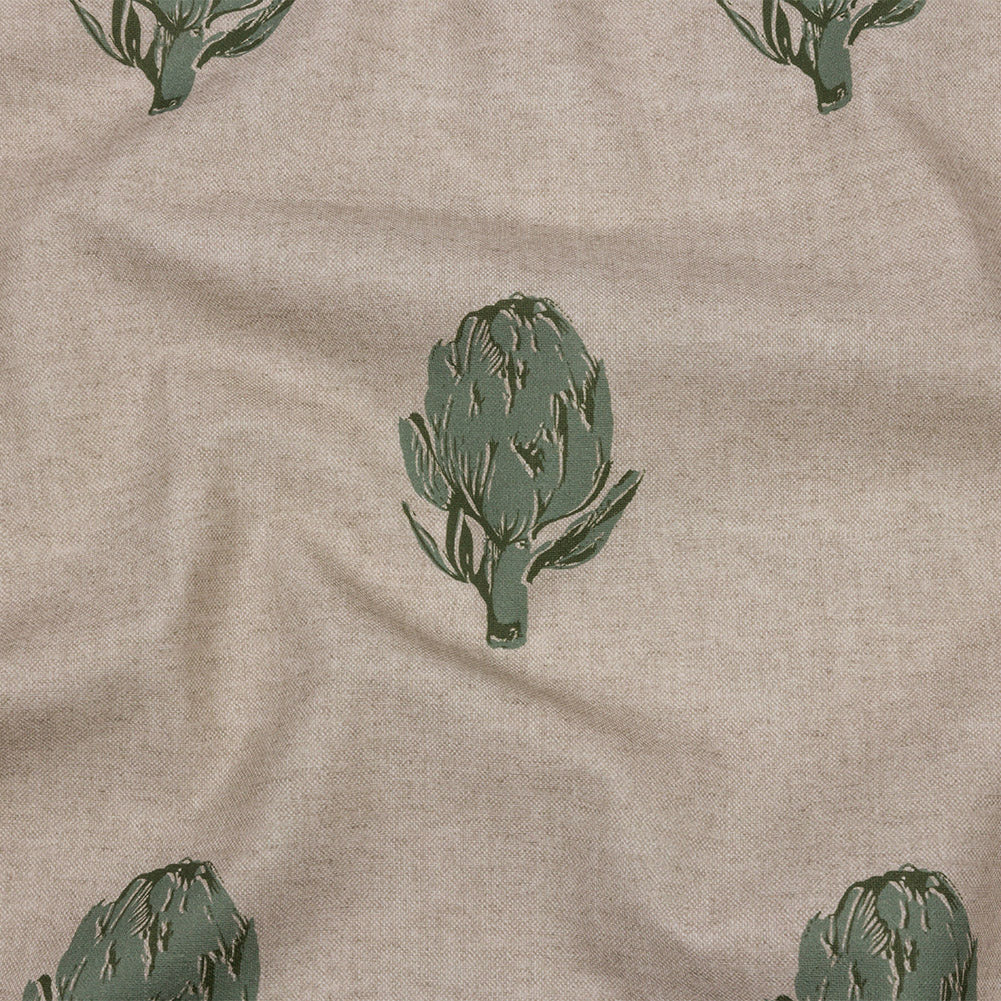 Cotton Canvas Print - Fern Artichokes - British Imported Cotton Canvas Print - Fern Artichokes - British Imported