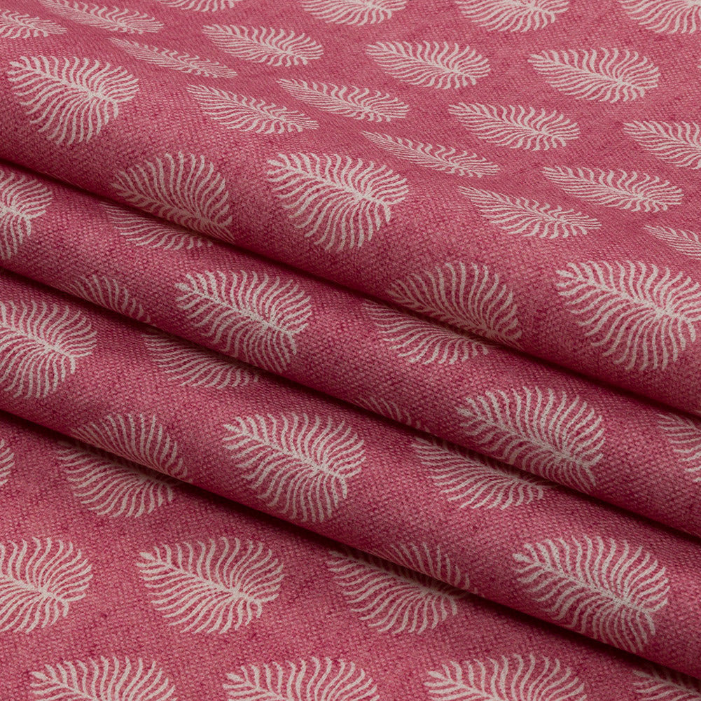 Cotton Canvas Print - Raspberry Leaves - British Imported Folded Cotton Canvas Print - Raspberry Leaves - British Imported Folded