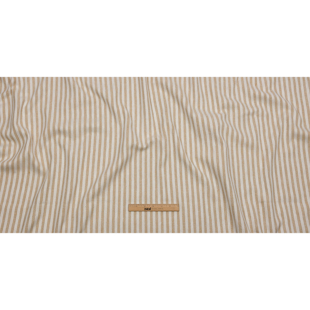 Cotton and Polyester Woven - Gold - Raised Stripes - British Imported Full Cotton and Polyester Woven - Gold - Raised Stripes - British Imported Full