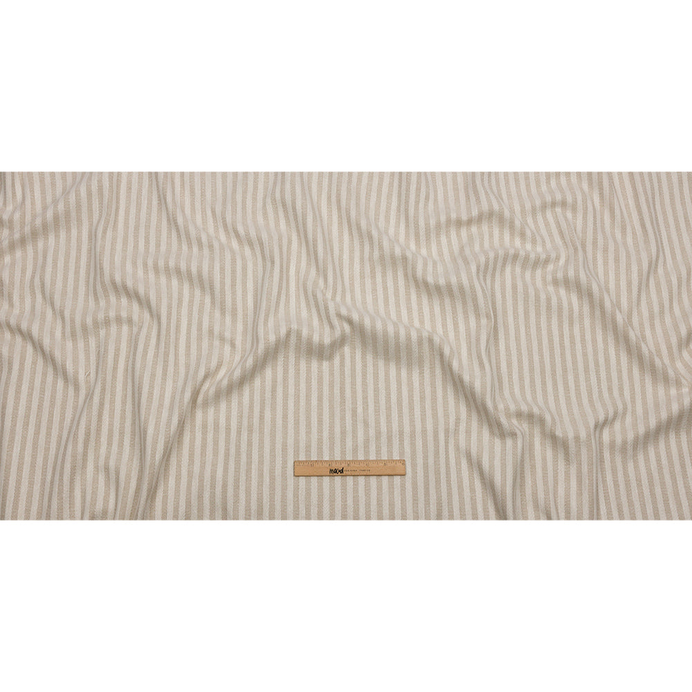 Cotton and Polyester Woven - Linen - Raised Stripes - British Imported Full Cotton and Polyester Woven - Linen - Raised Stripes - British Imported Full