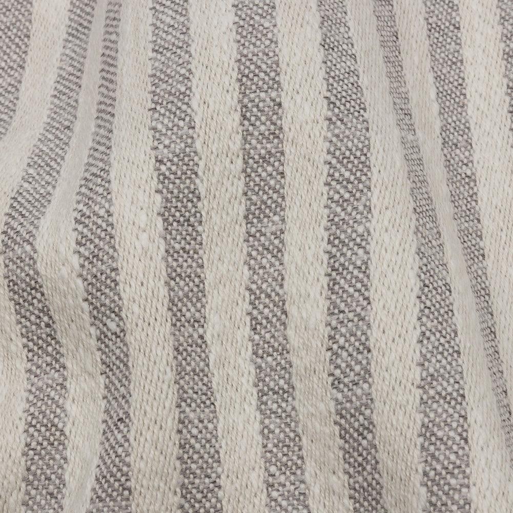 Cotton and Polyester Woven - Pebble - Raised Stripes - British Imported Detail Cotton and Polyester Woven - Pebble - Raised Stripes - British Imported Detail