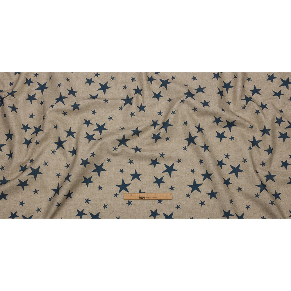 Cotton Canvas Print - Indigo Starlight - British Imported Full Cotton Canvas Print - Indigo Starlight - British Imported Full