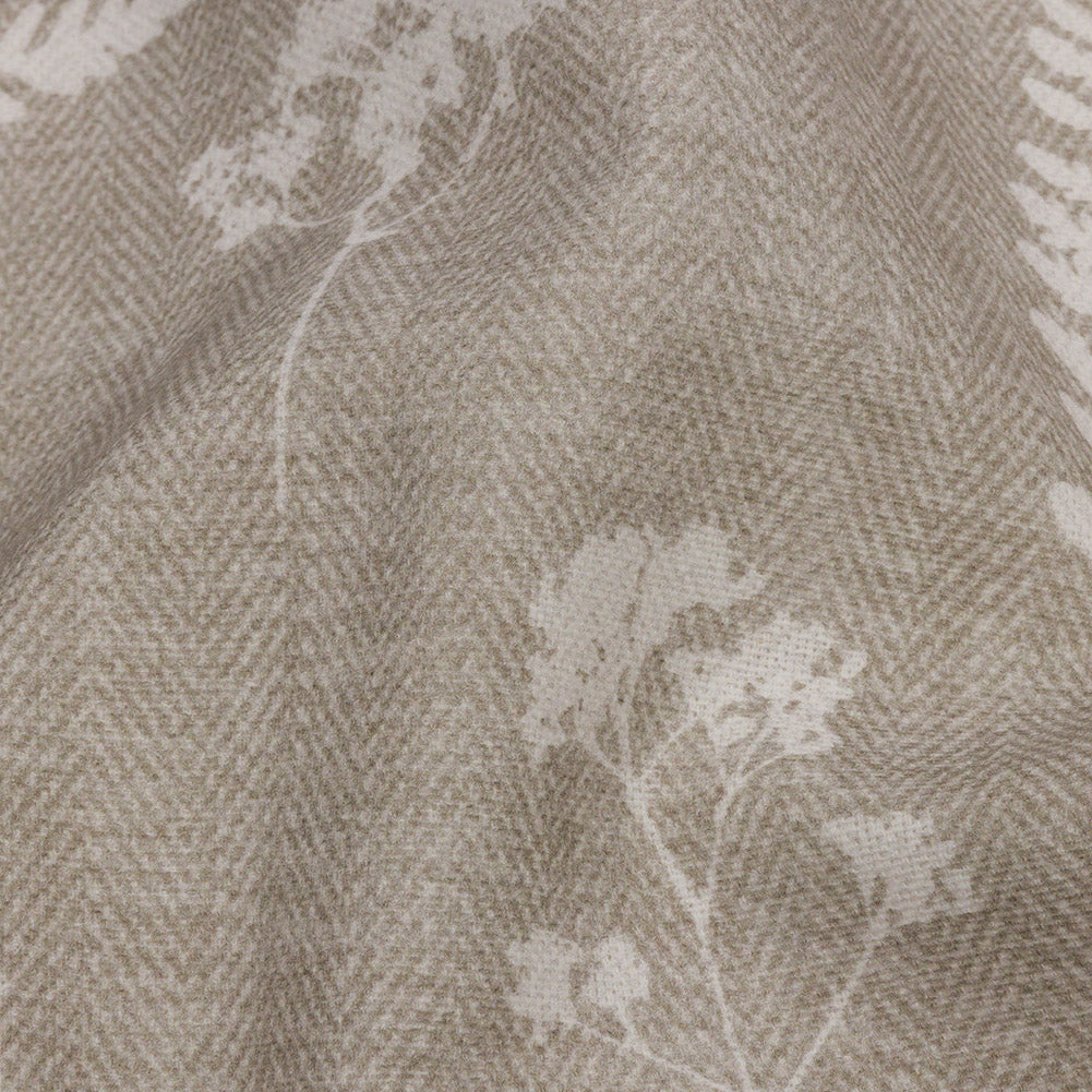 Cotton Canvas Print - Linen Botanical Silhouettes - British Imported Detail Cotton Canvas Print - Linen Botanical Silhouettes - British Imported Detail