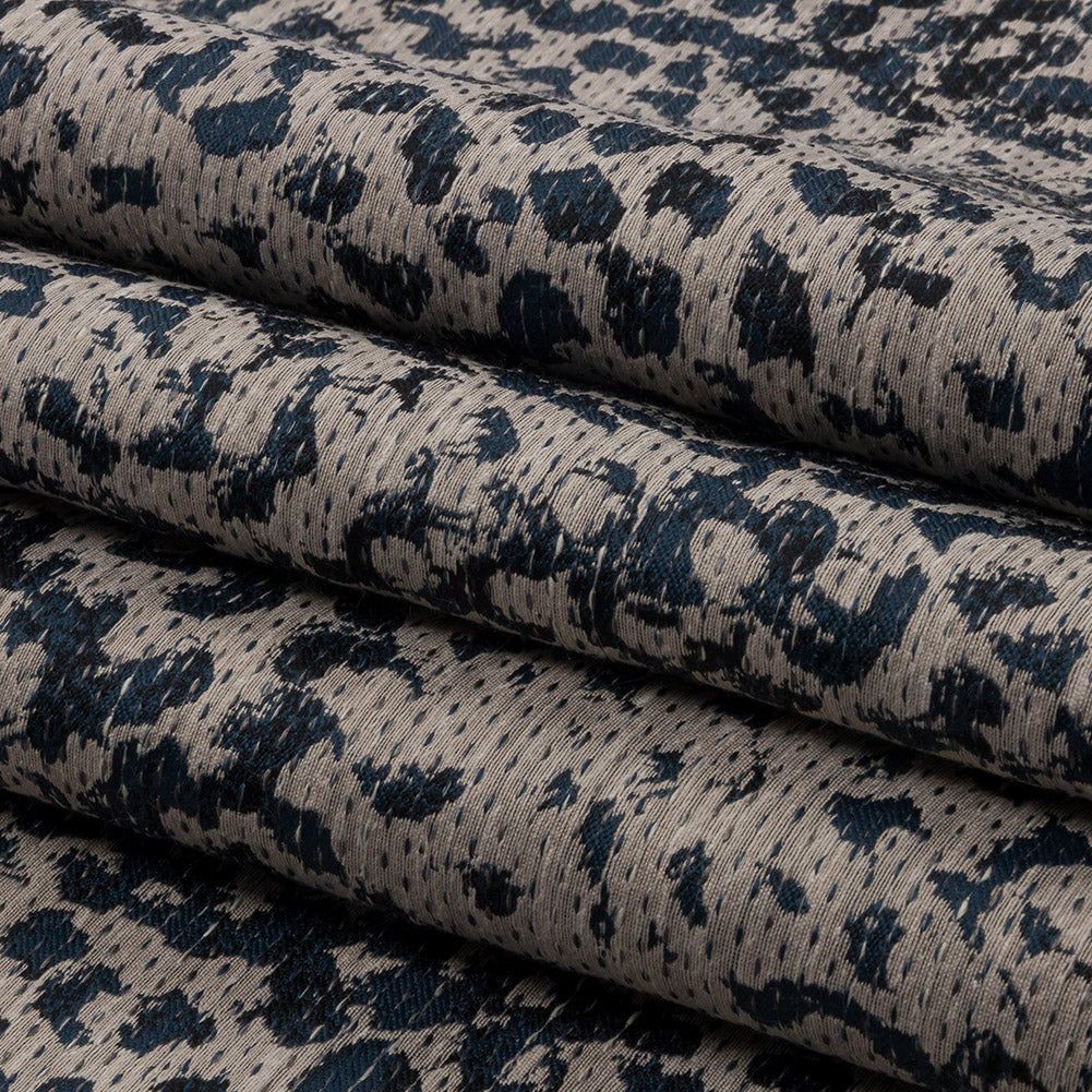 Drapery Jacquard - Midnight Spectacular Spots - British Imported Folded Drapery Jacquard - Midnight Spectacular Spots - British Imported Folded