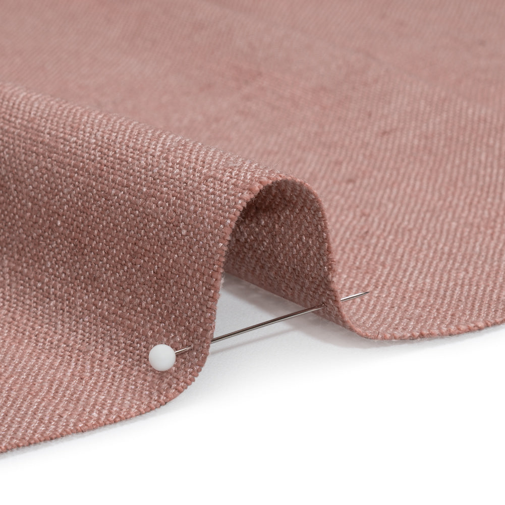 Linen, Viscose and Polyester Woven - Mulberry - British Imported Detail Linen, Viscose and Polyester Woven - Mulberry - British Imported Detail
