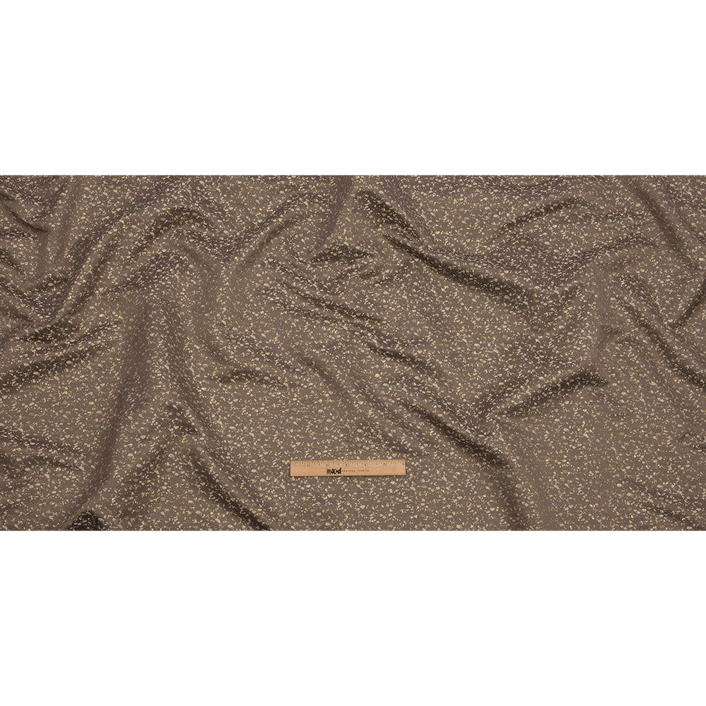 Metallic Drapery Jacquard - Truffle Speckled - British Imported Full Metallic Drapery Jacquard - Truffle Speckled - British Imported Full