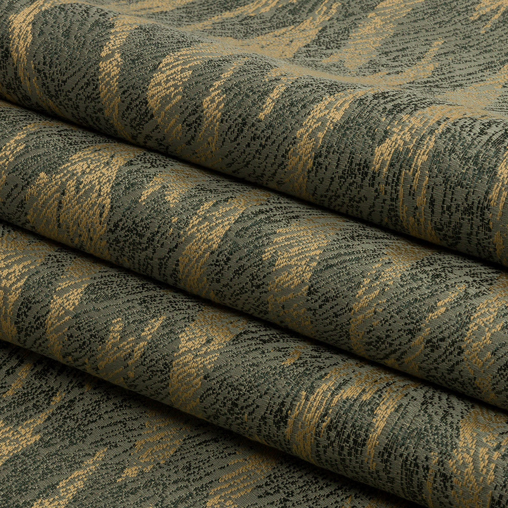 Drapery Jacquard - Fern Tiger Stripes - British Imported Folded Drapery Jacquard - Fern Tiger Stripes - British Imported Folded