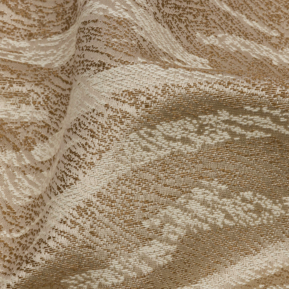 Drapery Jacquard - Jute Tiger Stripes - British Imported Detail Drapery Jacquard - Jute Tiger Stripes - British Imported Detail