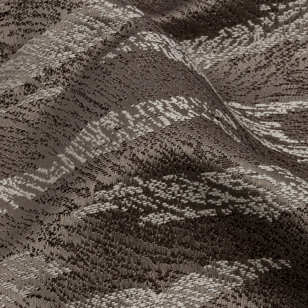 Drapery Jacquard - Slate Tiger Stripes - British Imported Detail Drapery Jacquard - Slate Tiger Stripes - British Imported Detail