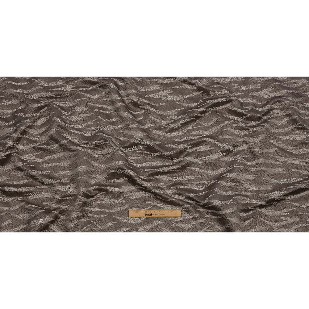 Drapery Jacquard - Slate Tiger Stripes - British Imported Full Drapery Jacquard - Slate Tiger Stripes - British Imported Full