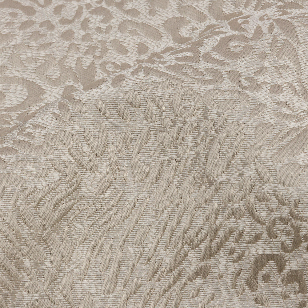 Drapery Jacquard - Ivory Running Leopard - British Imported Detail Drapery Jacquard - Ivory Running Leopard - British Imported Detail