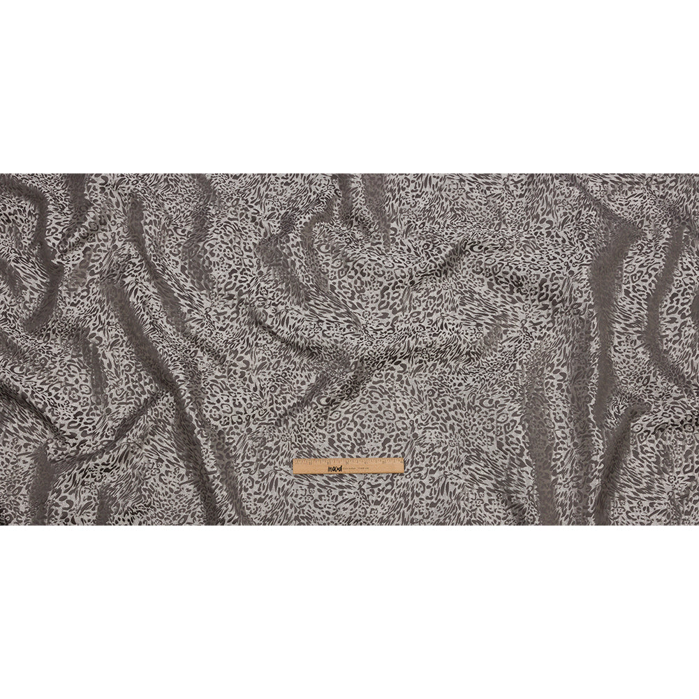 Drapery Jacquard - Slate Running Leopard - British Imported Full Drapery Jacquard - Slate Running Leopard - British Imported Full