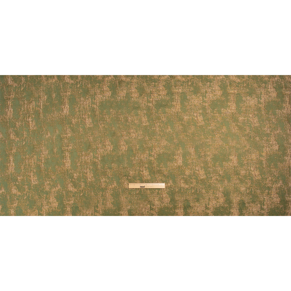 Metallic Drapery Jacquard - Olive Abstract - British Imported Full Metallic Drapery Jacquard - Olive Abstract - British Imported Full